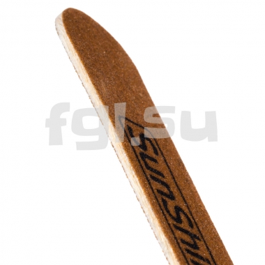 Пилка 100/180 прямая коричневая на деревянной основе SunShine
