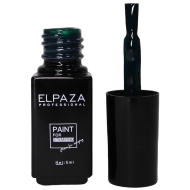 Краска для стемпинга №002 зеленая 5мл Elpaza